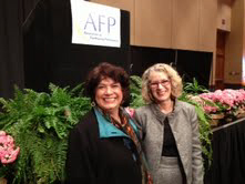 Picture of Niki McCuistion and Simone Joyaux at AFP.